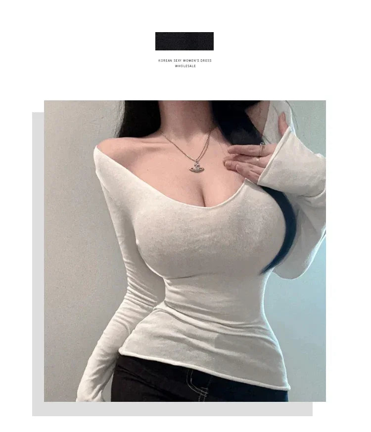 Femmes T-Shirt 2026 été basique t-shirt style décontracté col rond Femme vêtements Sexy poitrine basse voir à travers doux mince hauts T-Shirt Femme