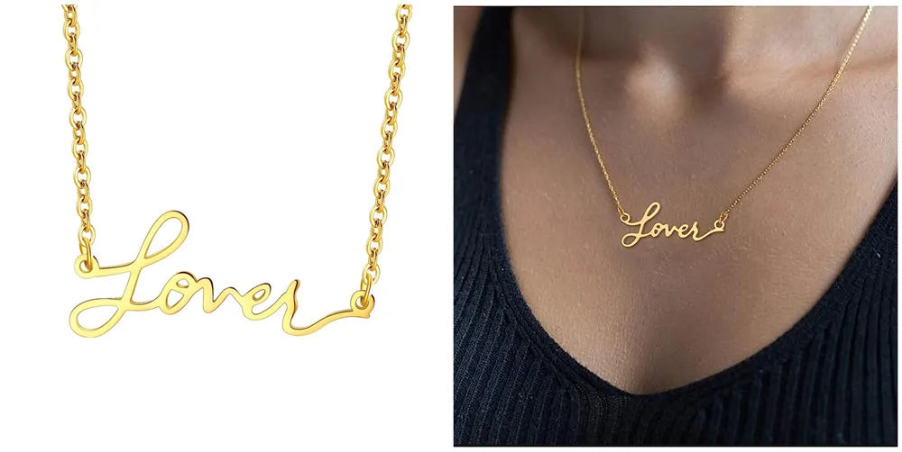 Nouveau 1989 TS version collier réputation chanteur Signature sans peur parler maintenant colliers pour amateur de musique TS inspiré Fan cadeau