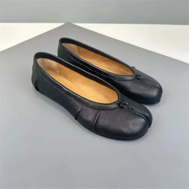 Chaussures de créateur pour femmes, ballerines confortables et tendance, chaussures décontractées à bout fendu pour le printemps, chaussures de danse, baskets, zapatillas
