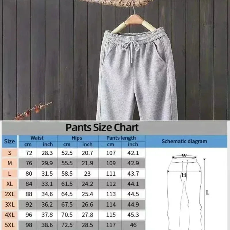 Pantalon de jogging décontracté pour homme - Coupe droite, ample, avec taille élastique et cordon de serrage, couleur unie