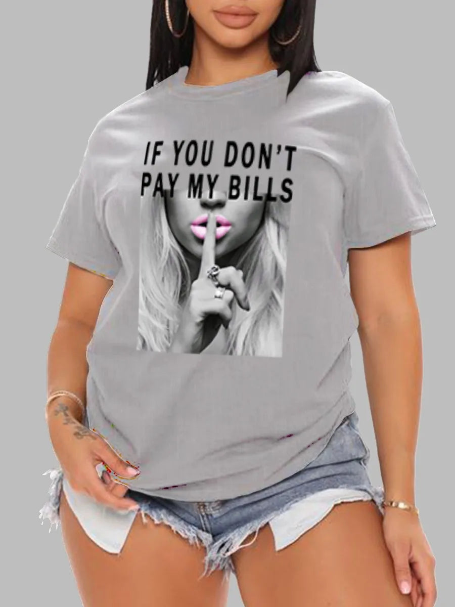 T-shirt femme mode rue manches courtes hauts chemise ample surdimensionné t-shirts créativité Streettshirt individuel décontracté caillot