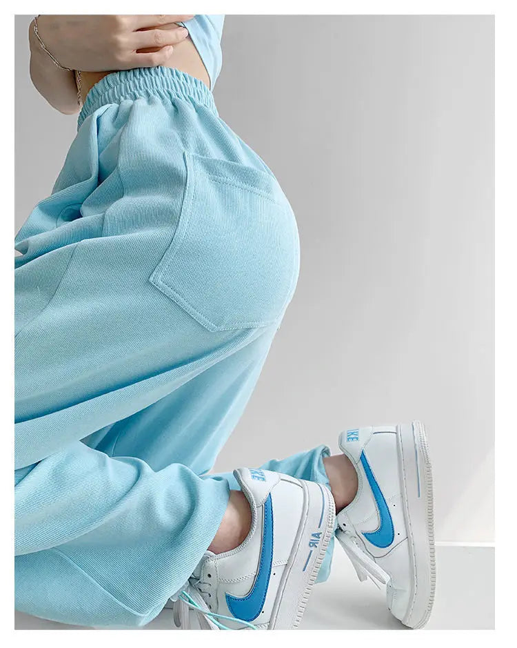 Nouveau Jogging pantalons de survêtement femmes Joggers pantalons de sport mode femme coréen survêtement Pantalon femme