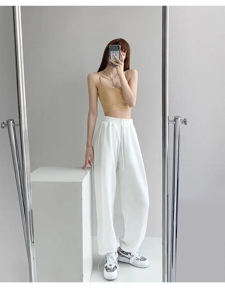 Nouveau Jogging pantalons de survêtement femmes Joggers pantalons de sport mode femme coréen survêtement Pantalon femme