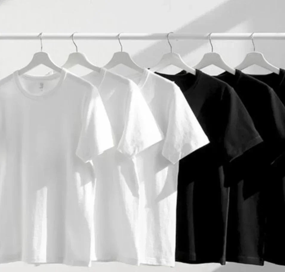 T-shirt pour hommes – Haut décontracté noir à manches courtes avec motif d'ailes blanches et rouges, adapté à un usage quotidien, aux voyages en salle de sport et aux fêtes