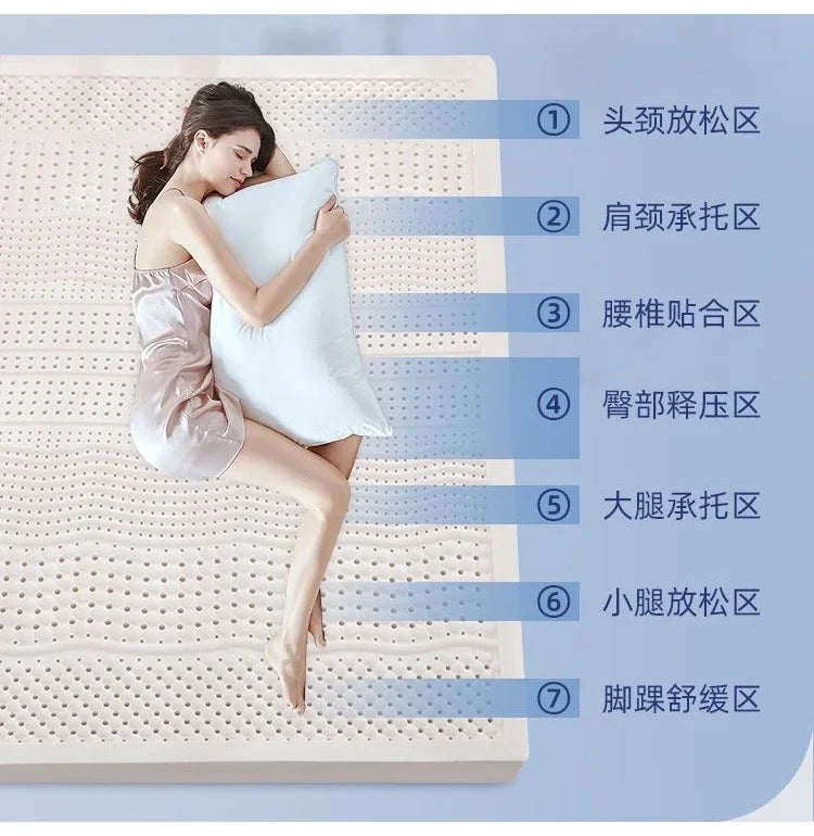 Matelas en Latex naturel 100% importé de thaïlande, tapis de sol Tatami pliable à rebond lent, pour maison, hôtel, tapis supérieur de luxe, cadeau