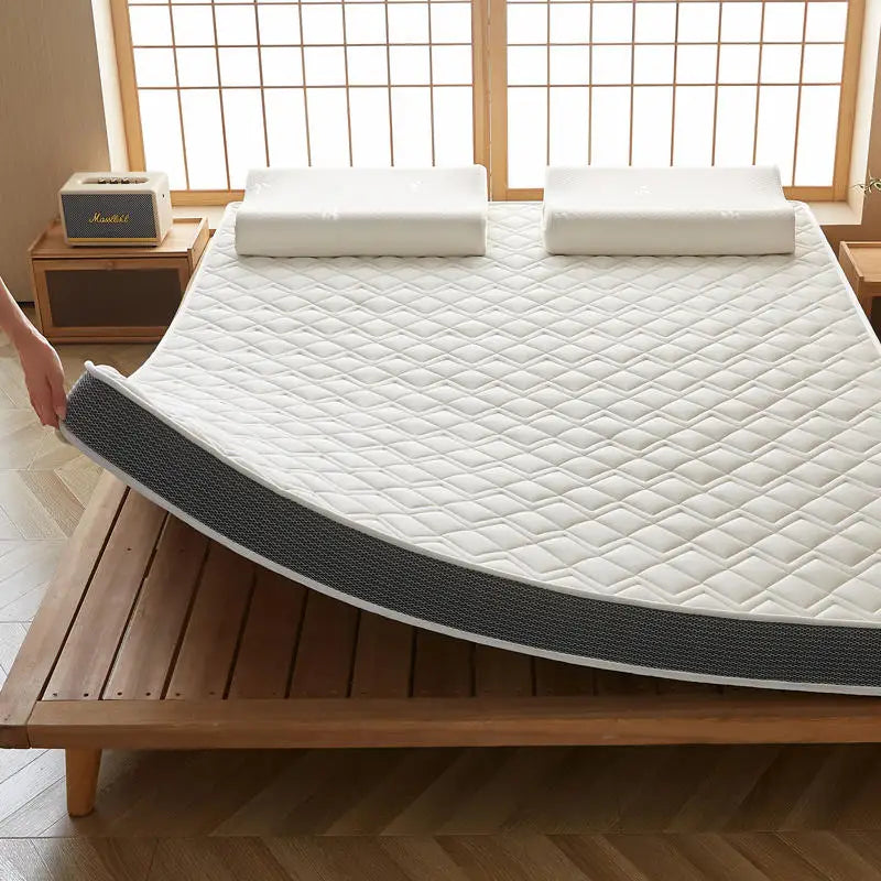 Matelas en latex naturel pour la maison, chambre à coucher, tatami, coussin en coton à mémoire de forme, rembourré, pour location, dortoir d'étudiant, épaissi