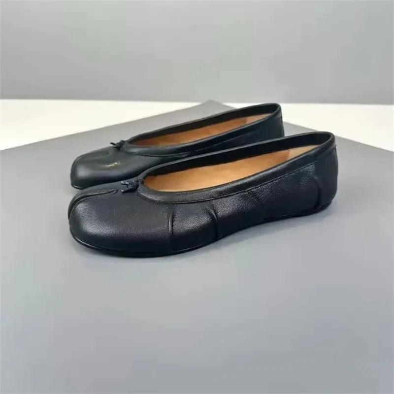 Chaussures de créateur pour femmes, ballerines confortables et tendance, chaussures décontractées à bout fendu pour le printemps, chaussures de danse, baskets, zapatillas