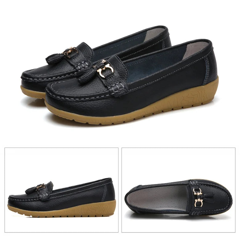 Femme chaussures talons bas chaussures décontractées femmes mocassins sans lacet chaussures plates Mocassins Femmes chaussures confortables femmes chaussures plates blanc