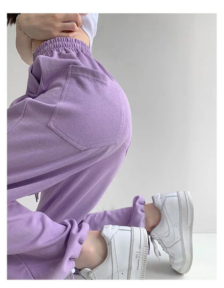 Nouveau Jogging pantalons de survêtement femmes Joggers pantalons de sport mode femme coréen survêtement Pantalon femme