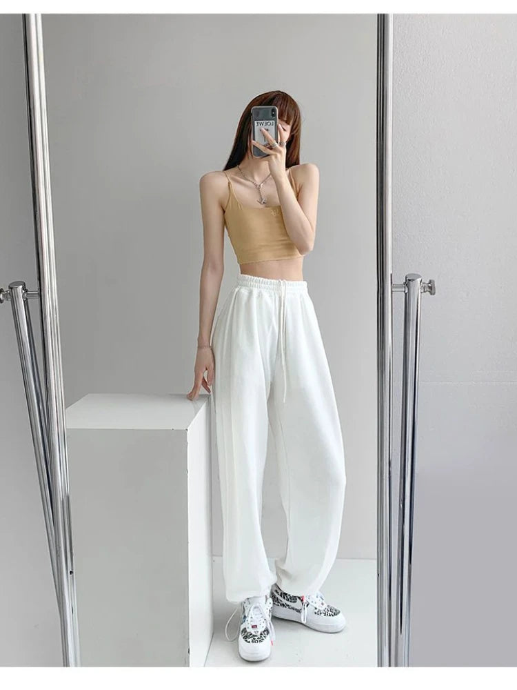 Nouveau Jogging pantalons de survêtement femmes Joggers pantalons de sport mode femme coréen survêtement Pantalon femme