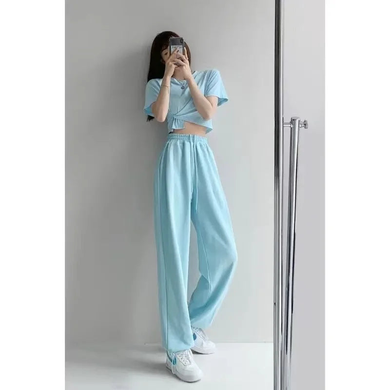 Nouveau Jogging pantalons de survêtement femmes Joggers pantalons de sport mode femme coréen survêtement Pantalon femme