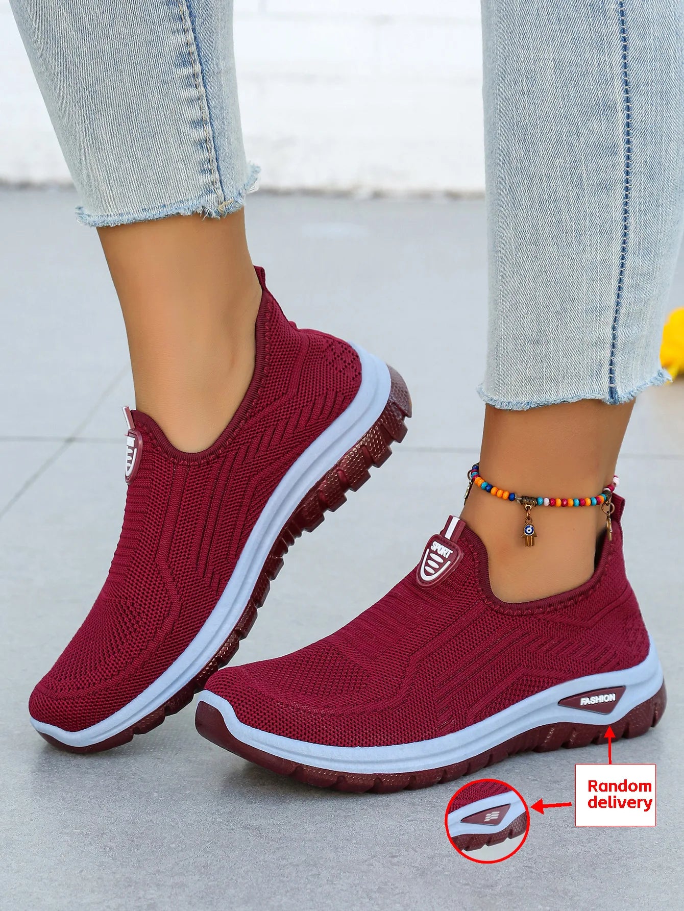 Chaussures décontractées respirantes et tendance pour femme 2026 – Baskets basses en maille aérée à talon plat et semelle souple, confortables pour maman