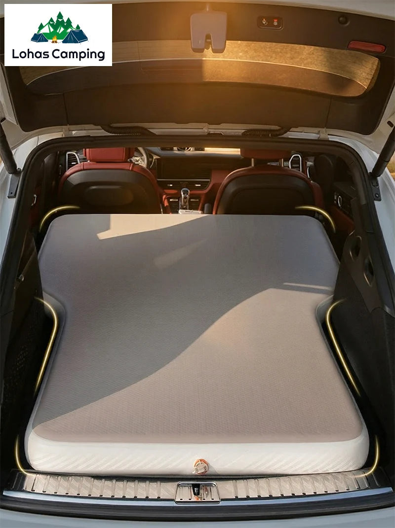 Matelas de voyage gonflable pour voiture Lohascamping, 10 cm d'épaisseur, universel pour siège arrière, tapis multifonctionnel, lit de voyage pour voiture