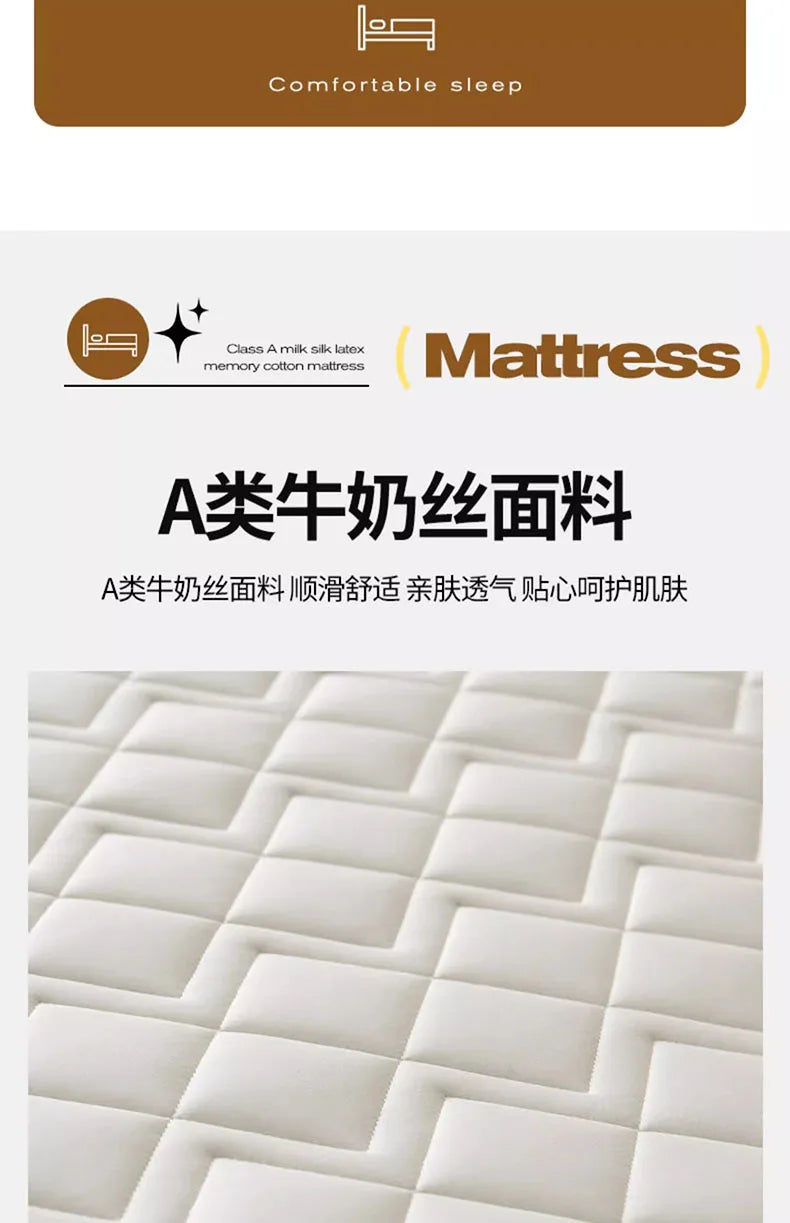 Matelas en latex naturel pour la maison, chambre à coucher, tatami, coussin en coton à mémoire de forme, rembourré, pour location, dortoir d'étudiant, épaissi
