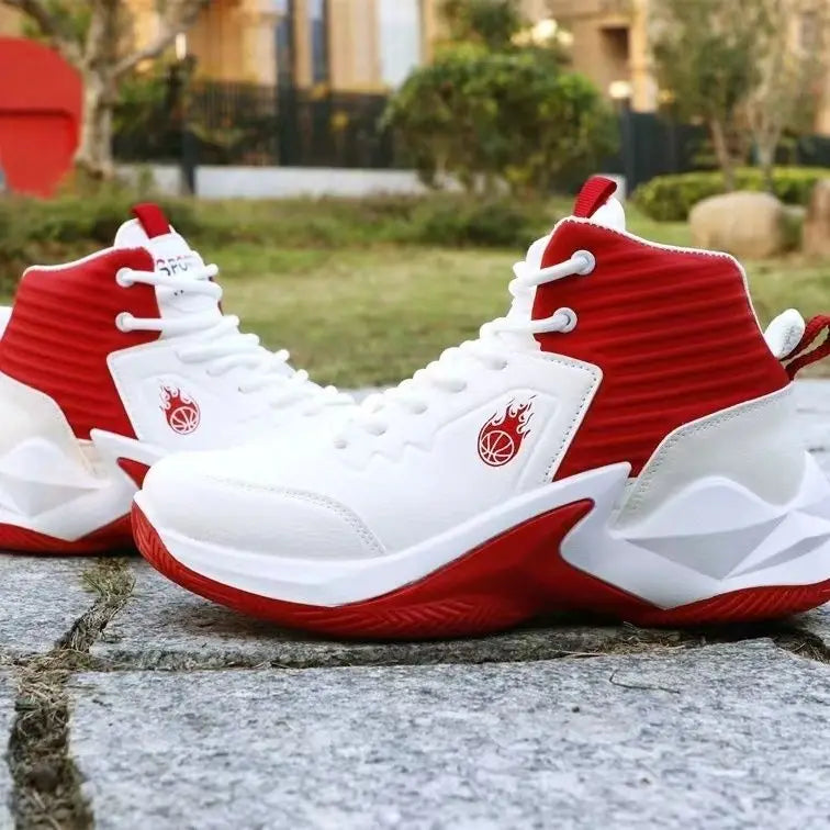 Chaussures de basket-ball pour hommes, baskets hautes, respirantes, antidérapantes, à la mode, pour l'extérieur, chaussures de sport, Zapatillas