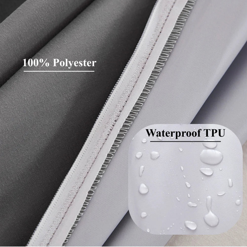 Juste de matelas imperméable entièrement fermée à 6 côtés avec fermeture éclair, drap-housse anti-poussière pour lit double, jumeau, complet, reine, roi