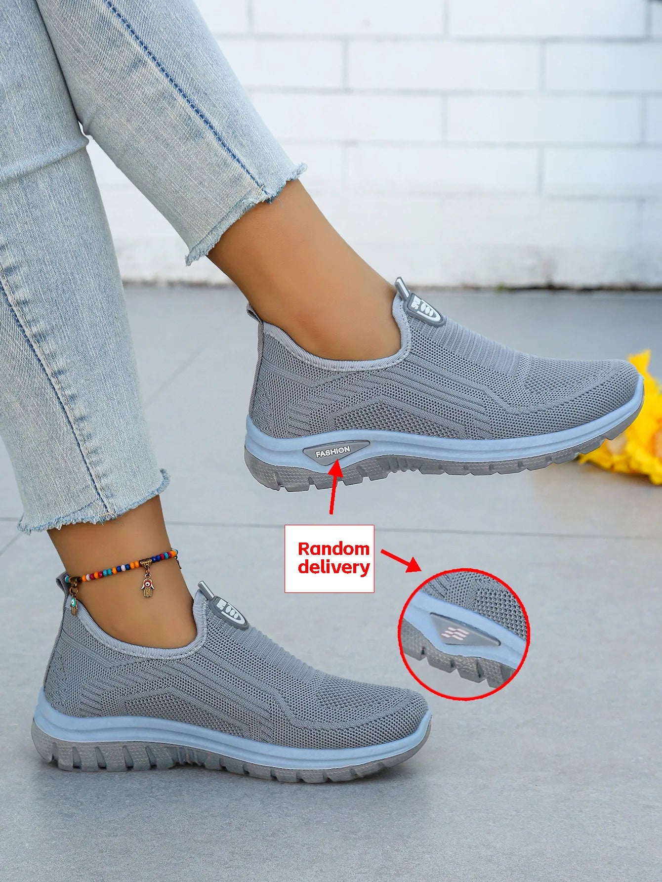 Chaussures décontractées respirantes et tendance pour femme 2026 – Baskets basses en maille aérée à talon plat et semelle souple, confortables pour maman