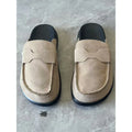 Sandales classiques en daim pour femmes, chaussures d'extérieur antidérapantes et tendance, avec soutien de la voûte plantaire