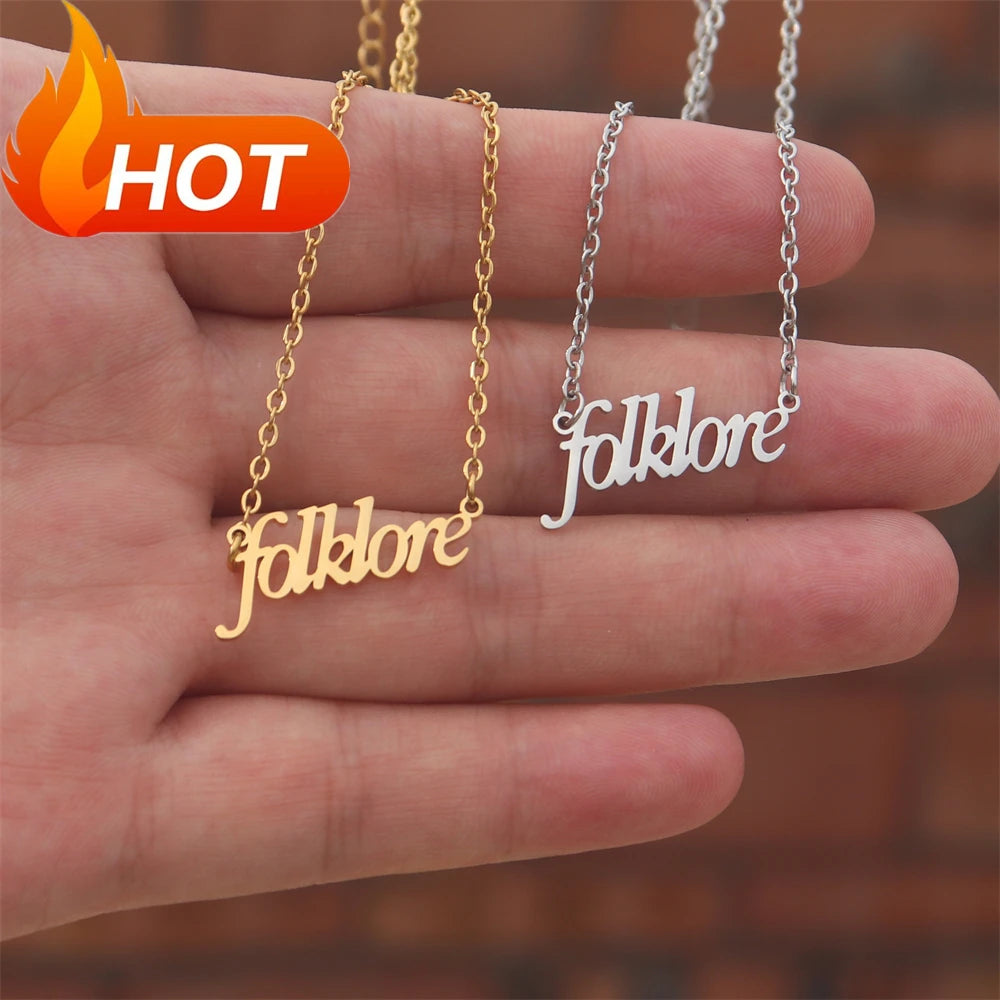 Nouveau 1989 TS version collier réputation chanteur Signature sans peur parler maintenant colliers pour amateur de musique TS inspiré Fan cadeau