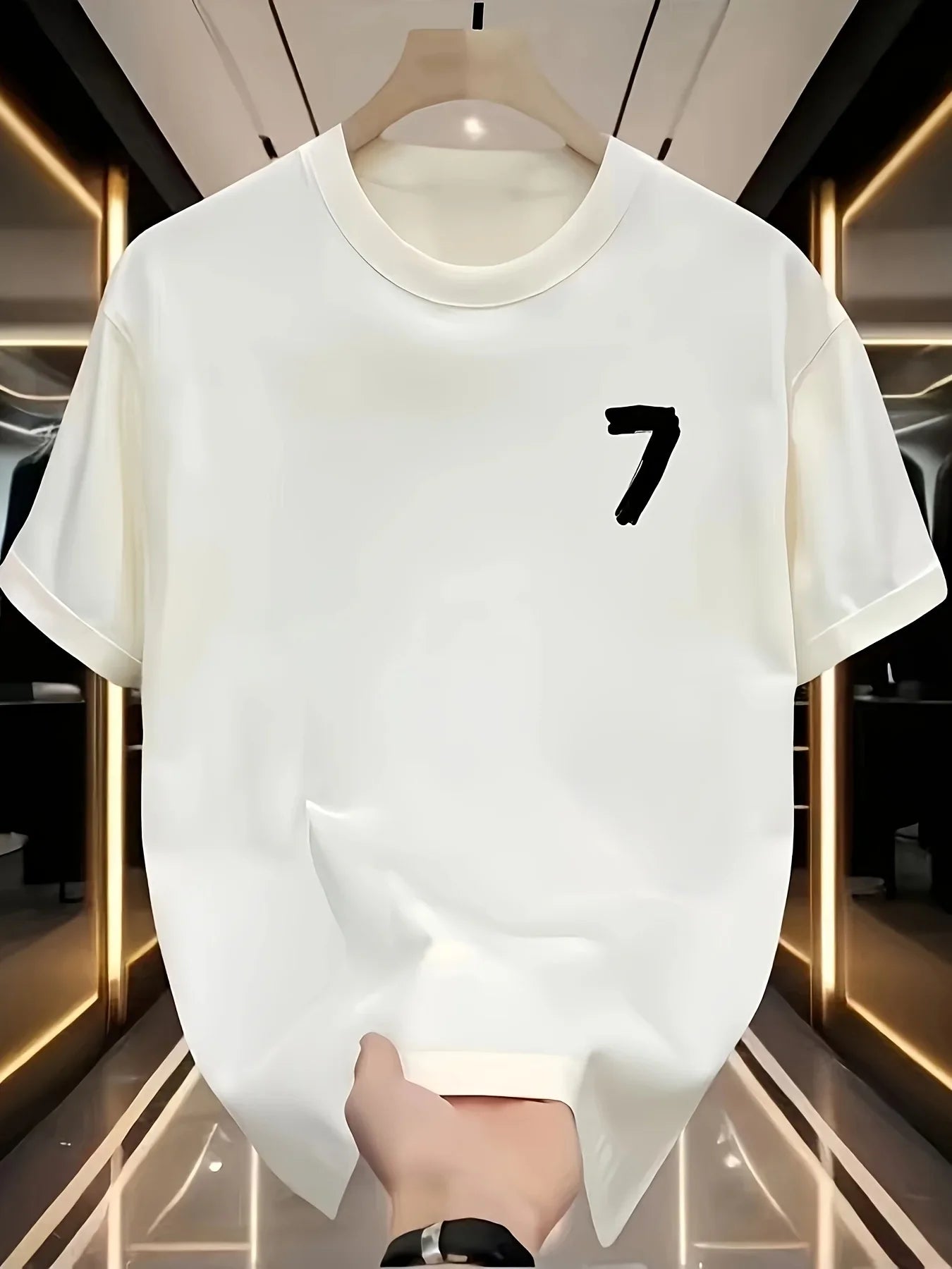 T-shirt à manches courtes et col rond pour hommes, 100% pur coton, à la mode, sport décontracté, ample, motif imprimé, été