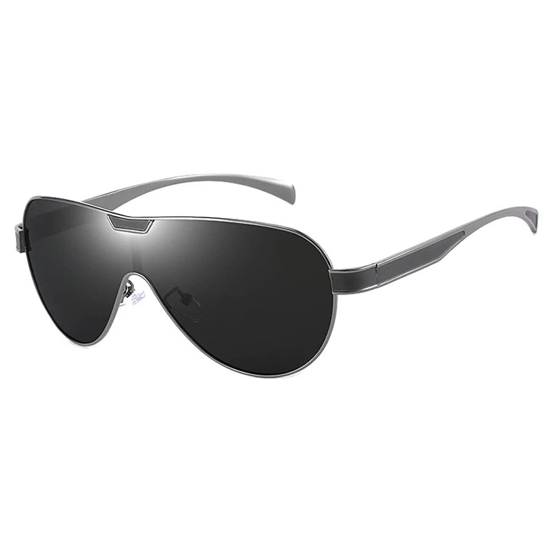 Lunettes De Soleil polarisées De luxe pour hommes, marque De styliste pilote, grandes lunettes De Soleil en métal, mode pour hommes, lunettes d'aviation