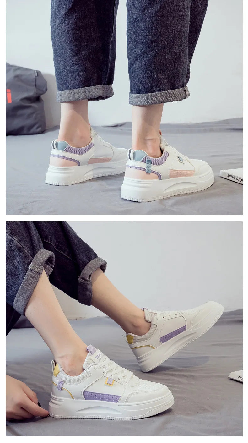 Basket Femme 2026 Nouvelle Collection Chaussures de Sport à Semelle Souple pour Femme, Chaussures Décontractées Haut de Gamme à Semelle Épaisse Printemps-Automne