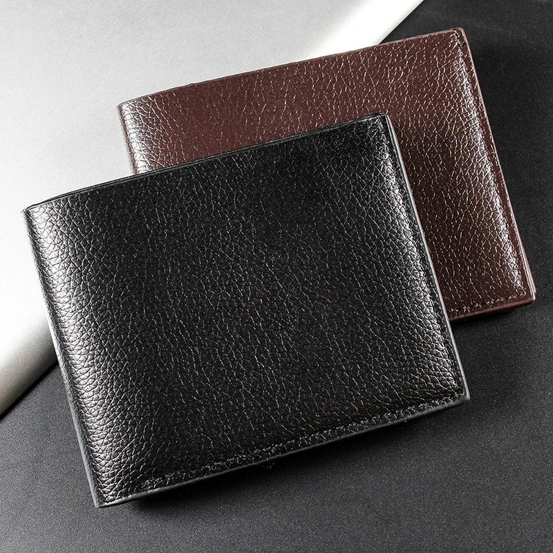 Portefeuille Homme en Cuir Artificiel Premium Portefeuille Court Noir pour Homme Produit Premium Portefeuille Homme