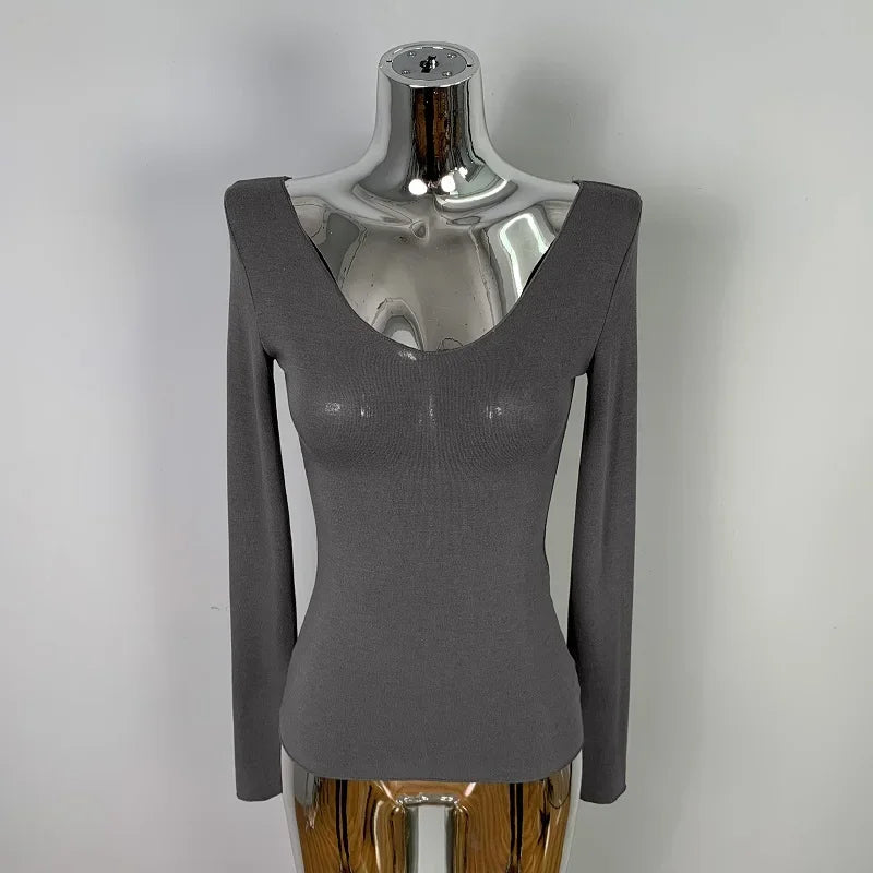 Femmes T-Shirt 2026 été basique t-shirt style décontracté col rond Femme vêtements Sexy poitrine basse voir à travers doux mince hauts T-Shirt Femme