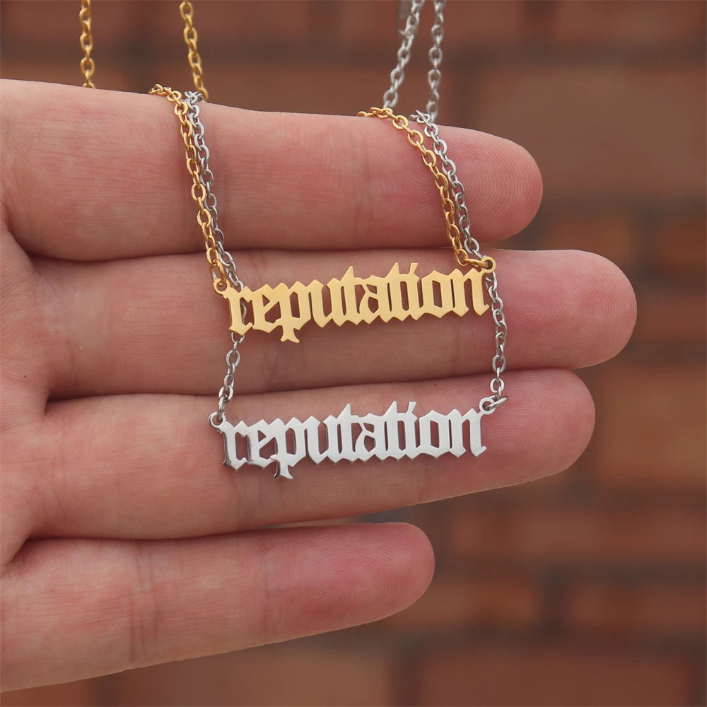Nouveau 1989 TS version collier réputation chanteur Signature sans peur parler maintenant colliers pour amateur de musique TS inspiré Fan cadeau