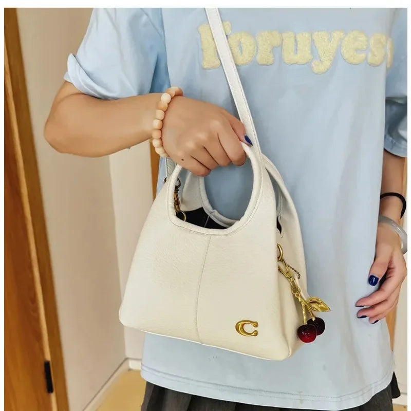 Sac à main polyvalent décontracté, sac de poignet, sac pour femmes, sac de courses, sac à bandoulière rétro pratique, sac seau
