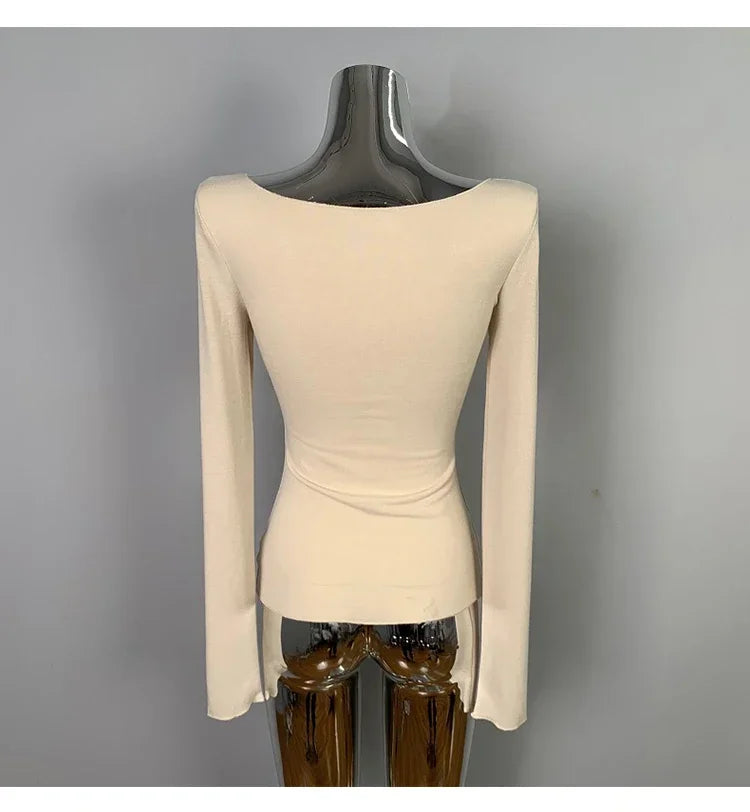 Femmes T-Shirt 2026 été basique t-shirt style décontracté col rond Femme vêtements Sexy poitrine basse voir à travers doux mince hauts T-Shirt Femme