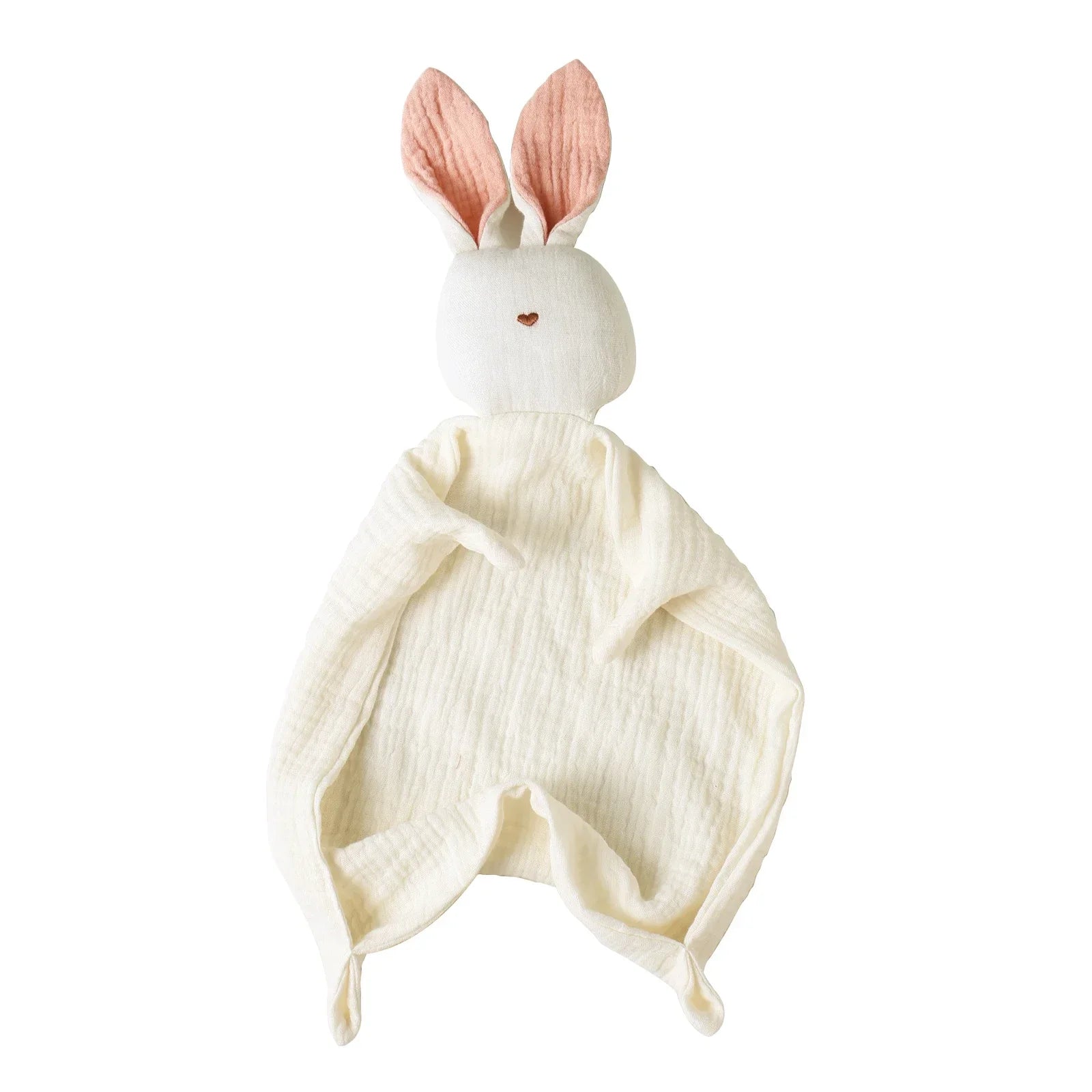 Serviette apaisante pour bébé, 100% mousseline de coton, mouchoir de dessin animé pour bébé, lapin mignon, jouet d'aide au sommeil, poupée apaisante en gaze