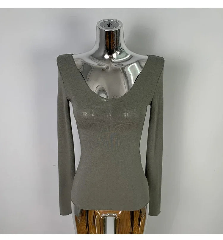 Femmes T-Shirt 2026 été basique t-shirt style décontracté col rond Femme vêtements Sexy poitrine basse voir à travers doux mince hauts T-Shirt Femme