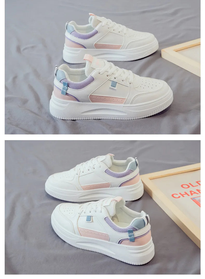 Basket Femme 2026 Nouvelle Collection Chaussures de Sport à Semelle Souple pour Femme, Chaussures Décontractées Haut de Gamme à Semelle Épaisse Printemps-Automne