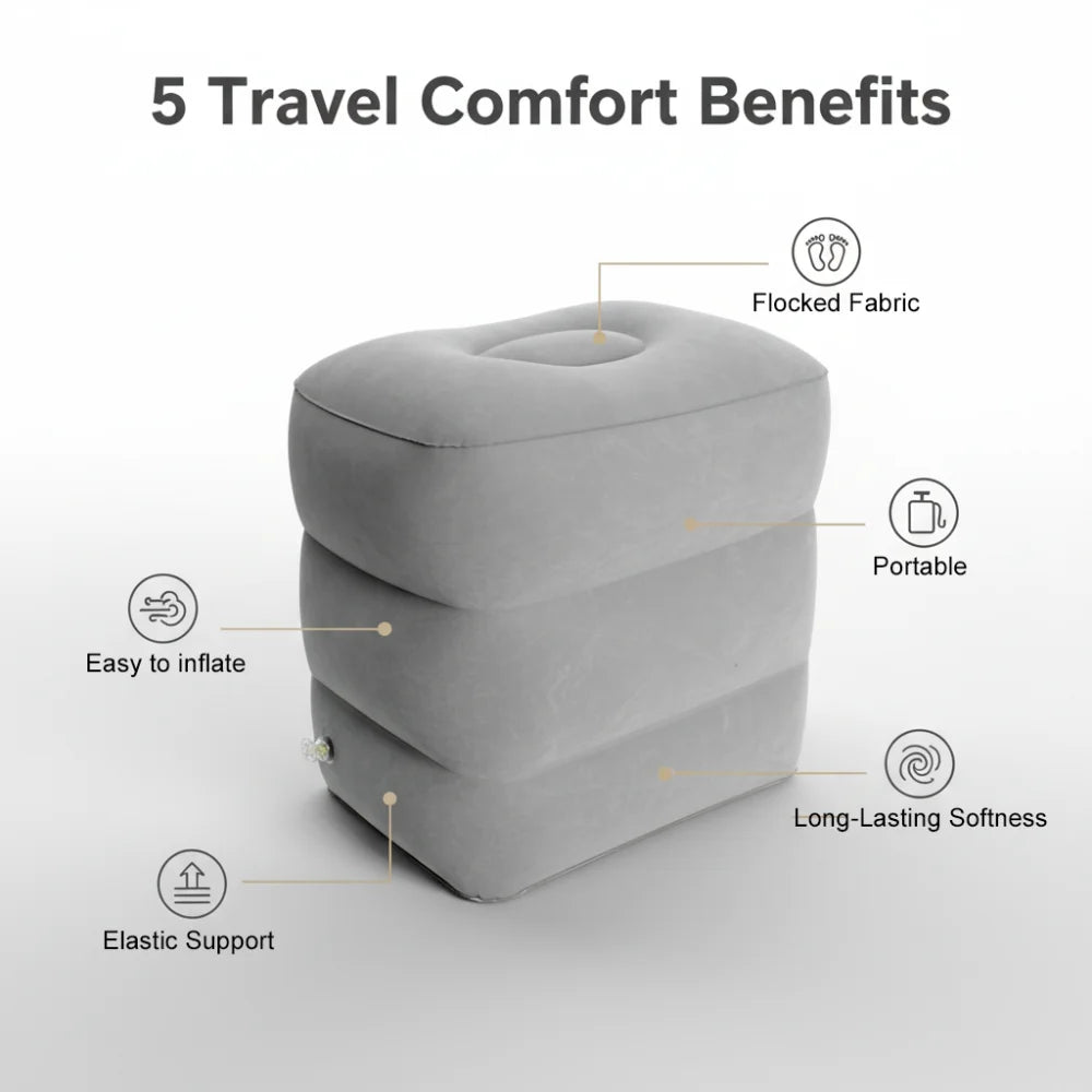 Matelas gonflable de repose-pieds d'air de tapis de trois couches pour le tapis confortable portatif de lit de voyage de sommeil