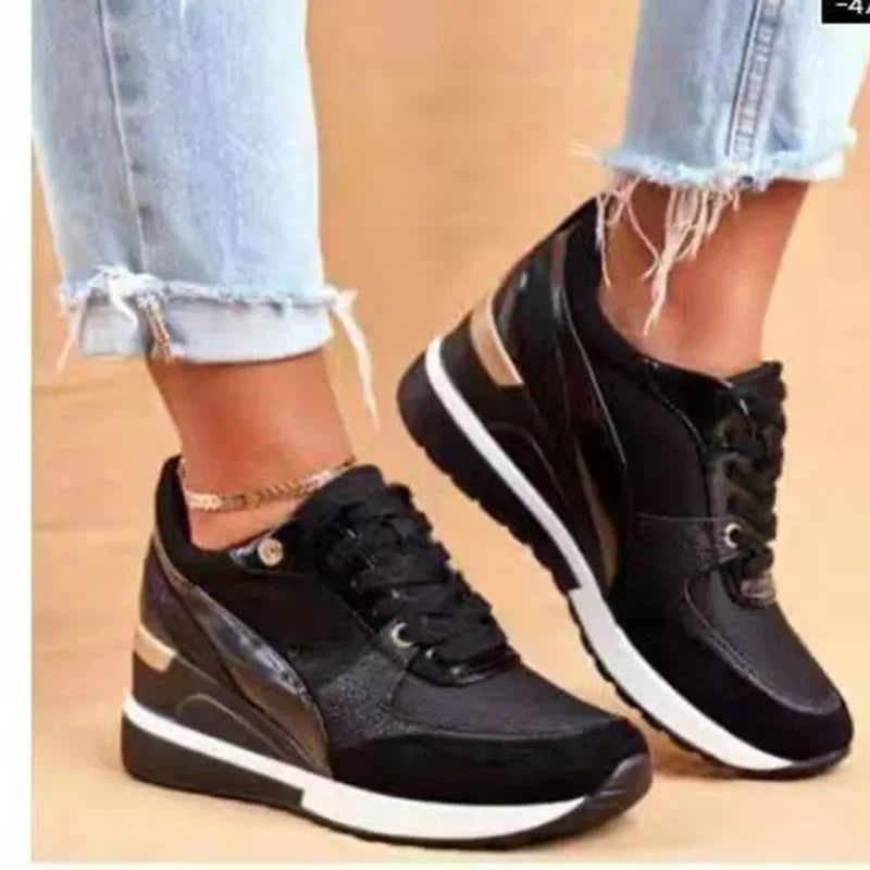Femmes automne Zapatilla Mujer baskets Chaussures Pour Femmes plate-forme papa Chaussures en plein air décontracté course Chaussures à semelles amples 891