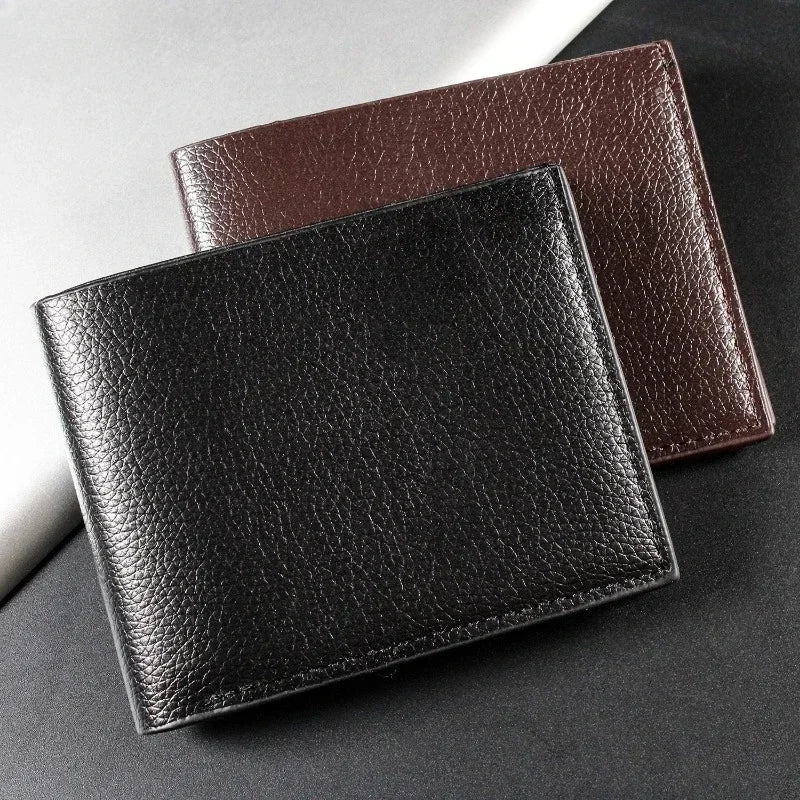 Portefeuille Homme en cuir véritable hommes portefeuilles produit Premium véritable peau de vache portefeuilles pour Homme court noir Walet Portefeuille Homme