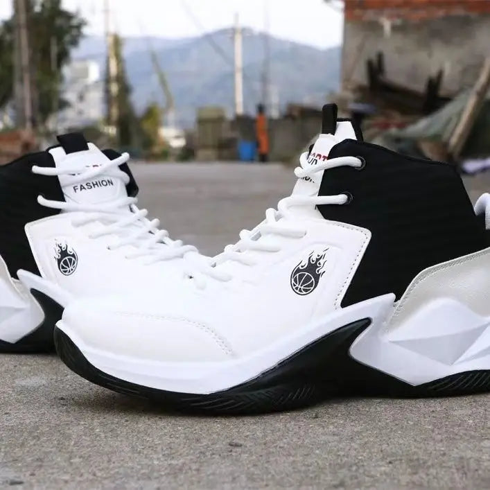 Chaussures de basket-ball pour hommes, baskets hautes, respirantes, antidérapantes, à la mode, pour l'extérieur, chaussures de sport, Zapatillas