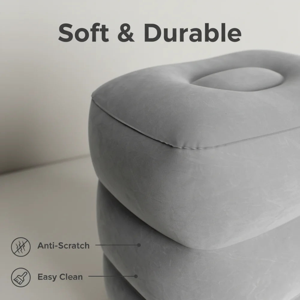 Matelas gonflable de repose-pieds d'air de tapis de trois couches pour le tapis confortable portatif de lit de voyage de sommeil