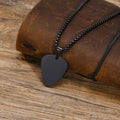 Vnox nouveau collier de médiator de guitare Unique pour hommes garçons, collier pendentif de médiators de guitare en acier inoxydable pour les amateurs de musique cadeaux bijoux