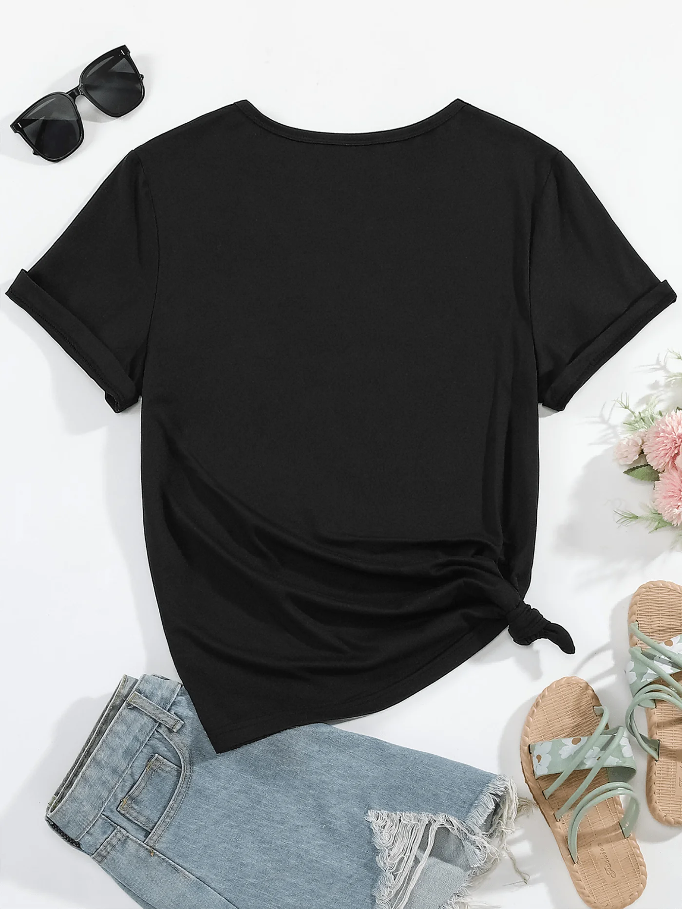 T-shirt à manches courtes pour femme, je n'ai pas le temps pour le non-sens, phrase espagnole