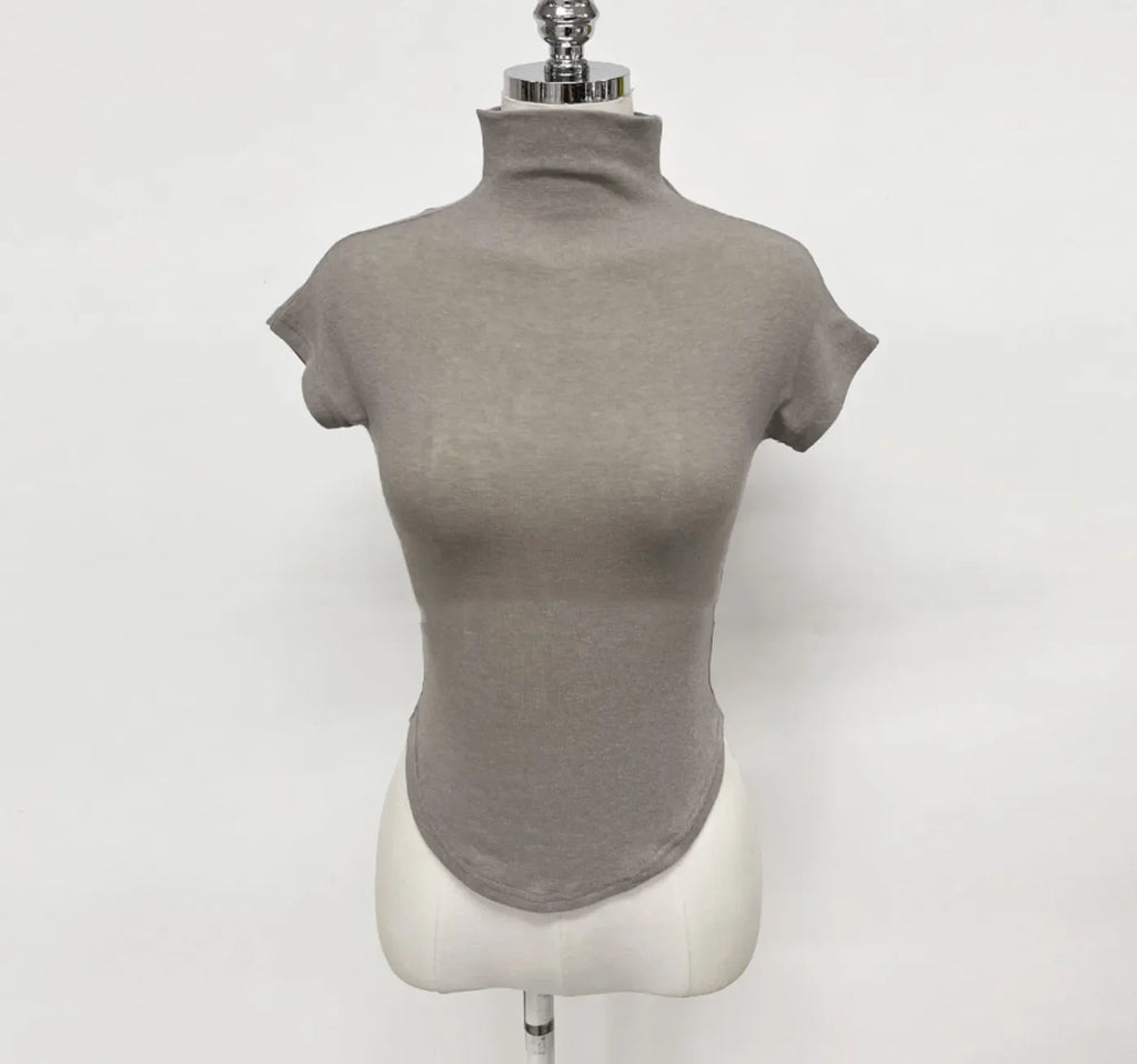 T-Shirt femmes basique décontracté été T-Shirt col rond Femme vêtements Sexy poitrine basse voir à travers doux mince hauts T-Shirt Femme 2026