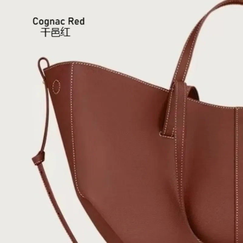 Sac fourre-tout rétro en cuir, nouveau modèle 2026, sac à bandoulière tendance pour femmes, grande capacité et design polyvalent