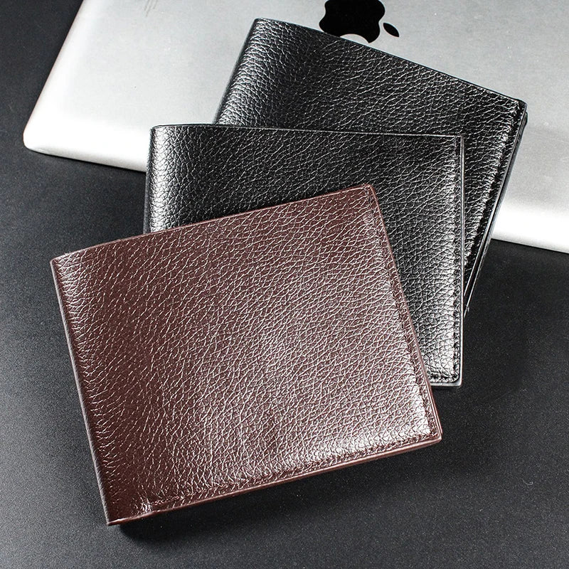 Portefeuille Homme en Cuir Artificiel Premium Portefeuille Court Noir pour Homme Produit Premium Portefeuille Homme
