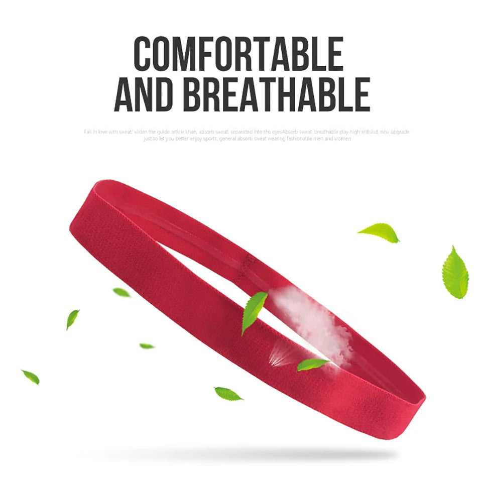GOBYGO – ceinture anti-transpirante de Sport extensible, bandeau antidérapant en Silicone, Fitness en plein air, course à pied, Yoga, basket-ball, absorbant la sueur