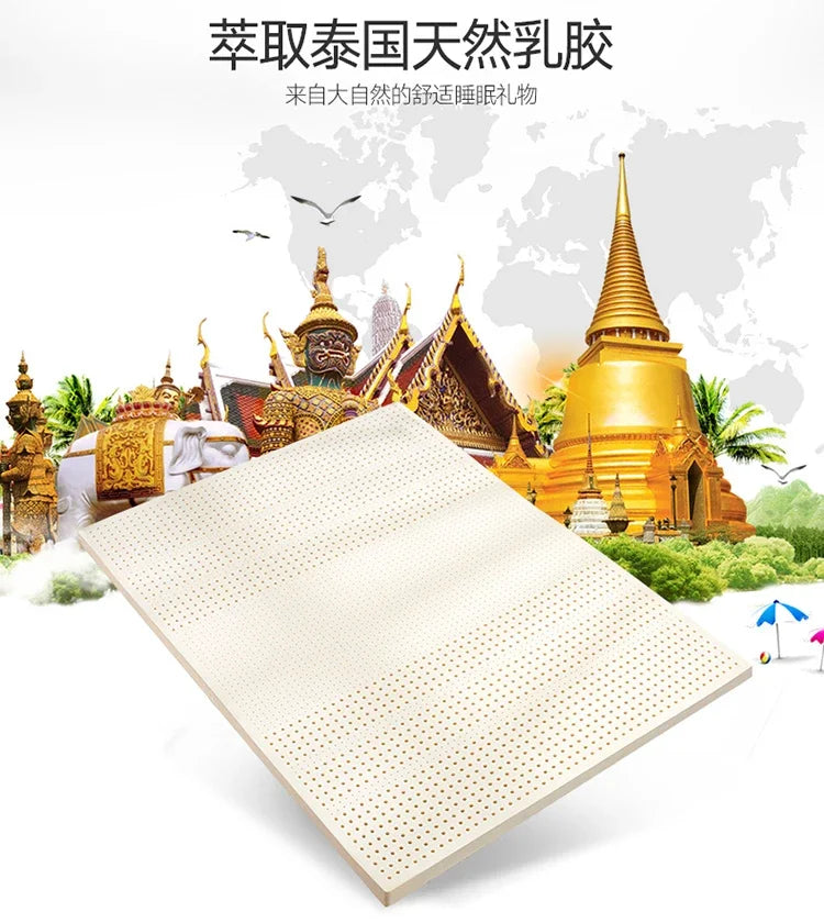 Matelas en Latex naturel 100% importé de thaïlande, tapis de sol Tatami pliable à rebond lent, pour maison, hôtel, tapis supérieur de luxe, cadeau