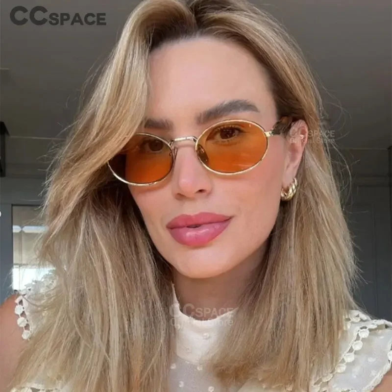 Lunettes de soleil de luxe pour femmes, rétro punk, vacances, sable, fête, 2024, 301161