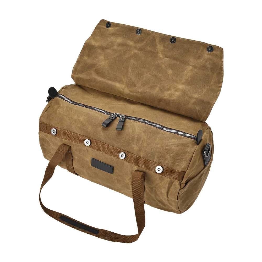 Sac de siège arrière de moto Vintage, sac arrière en toile, sac de voyage universel étanche