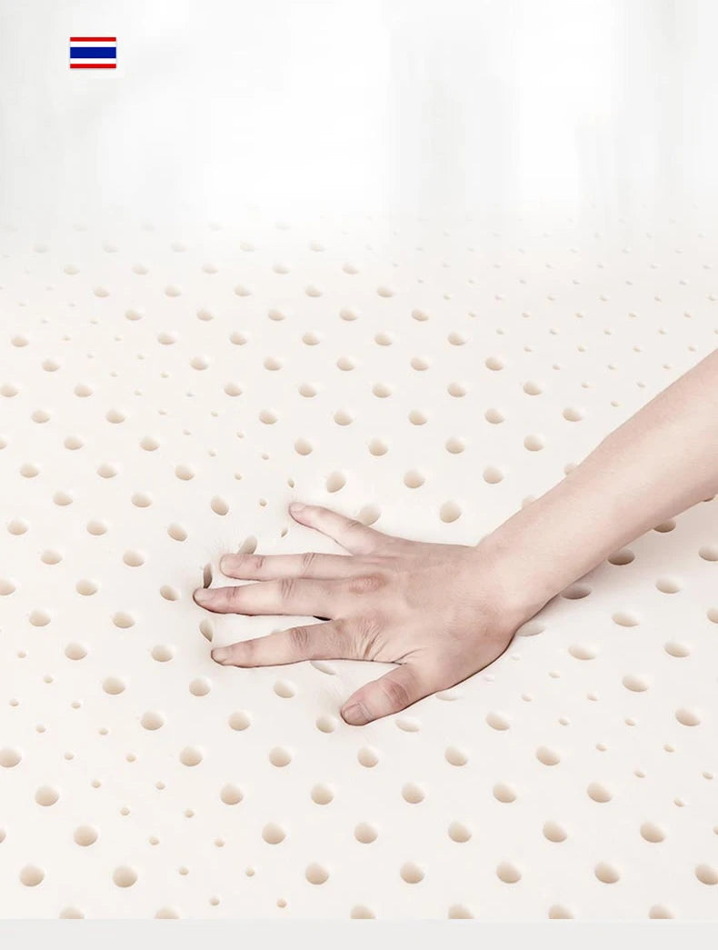 Matelas en latex liquide naturel à 100% de Thaïlande, 10 cm, coussin en caoutchouc pour protéger la colonne vertébrale, simple, double, tatami pour la maison