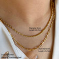 Nouveau 2025 acier inoxydable Double couche empilable chaîne collier femmes femme tour de cou bijoux collier pour les femmes